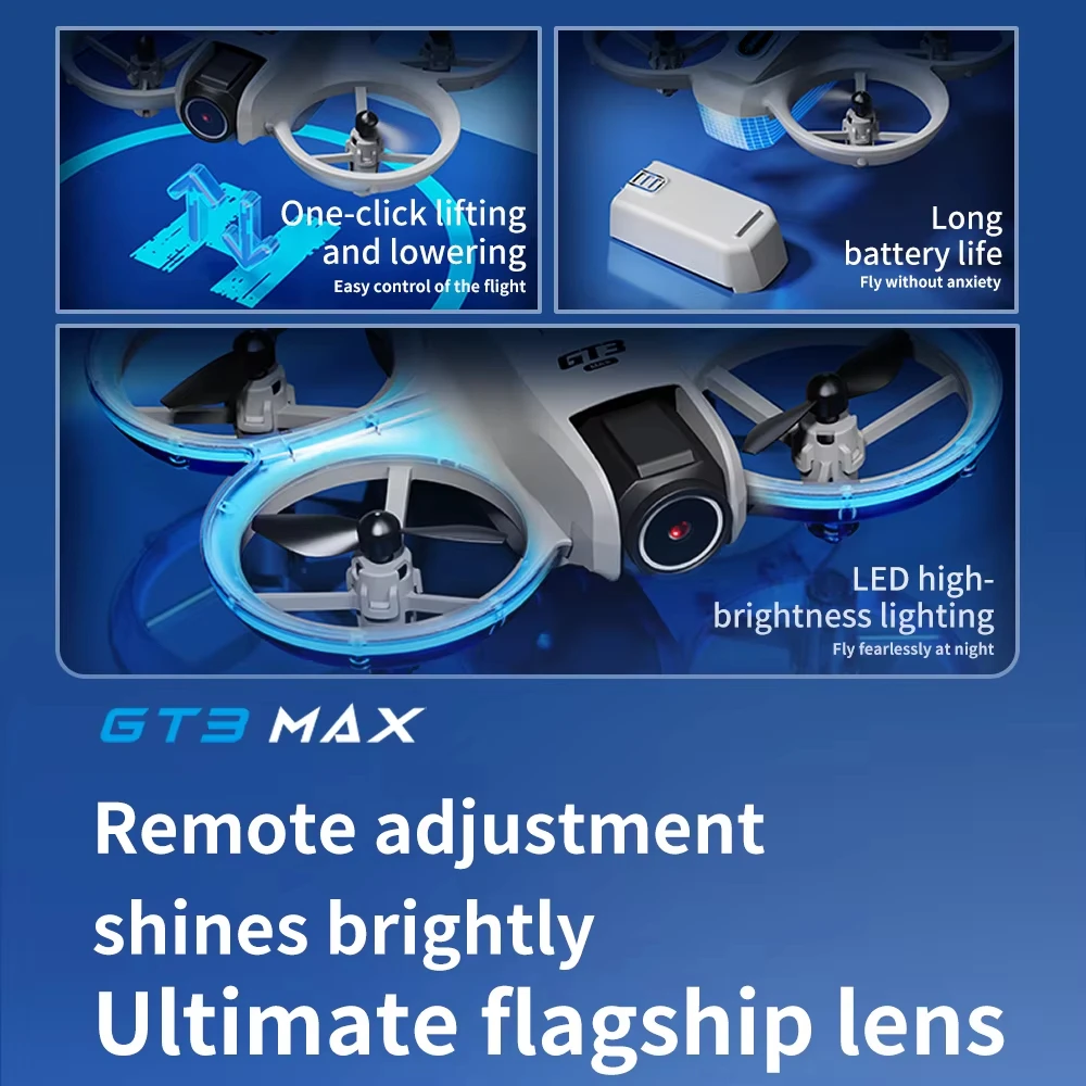Drone Ae Rc - طائرة بدون طيار GT3 Max مزودة