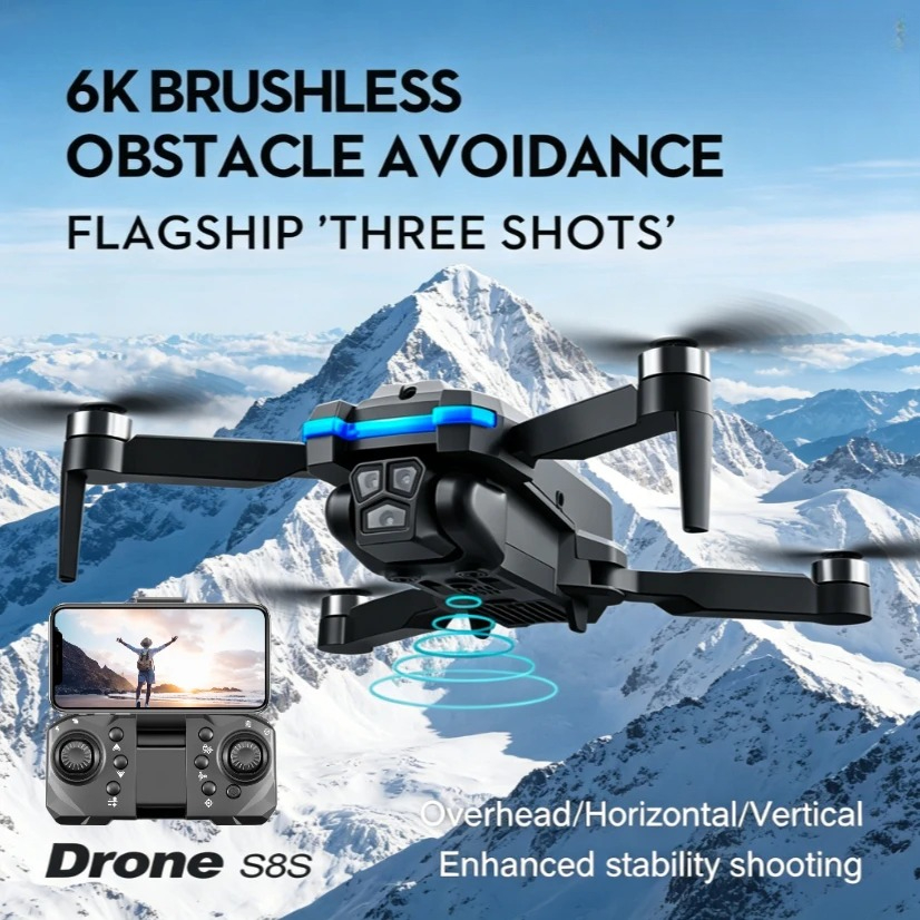Drone Ae Rc - طائرة بدون طيار قابلة للطي S8S