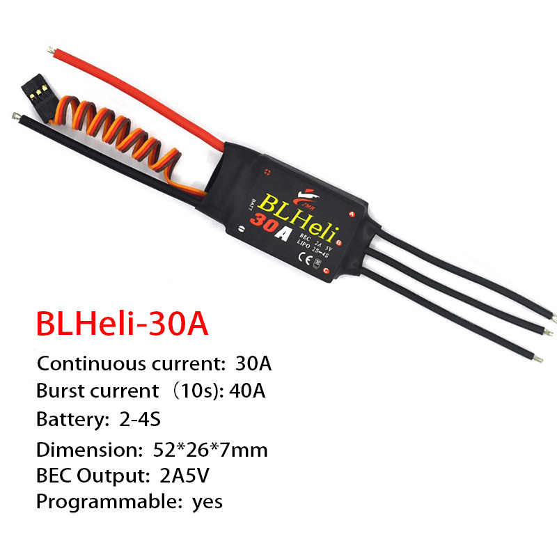 1-3 قطعة ESC BLHeli 20A 30A 50 - مراجعة Drone Rc Toy وسعره