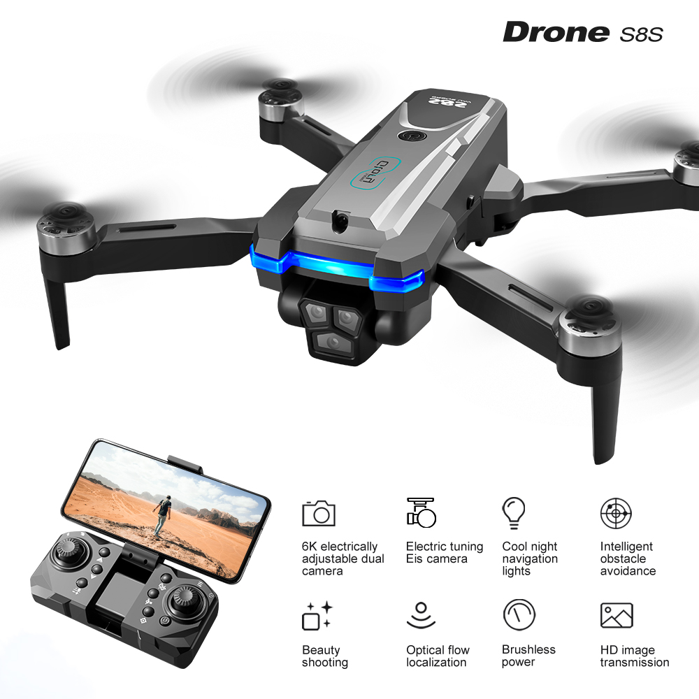 طائرة بدون طيار قابلة للطي S8S - مراجعة Drone Ae Rc وسعره